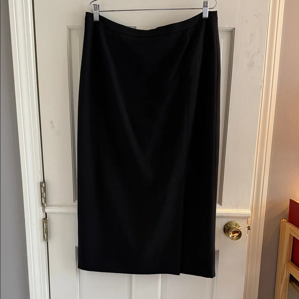 Le Suit Black Long-Sleeve Two-Piece Dress Suit with Belt - Picture 3 of 4